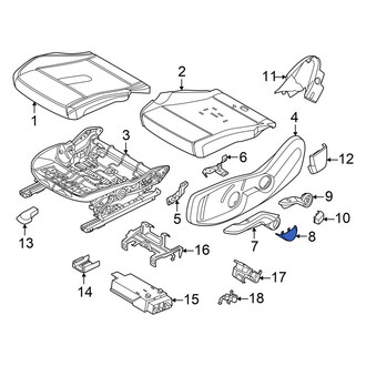 Mini OE - Front Left Seat Height Adjuster Handle Cover