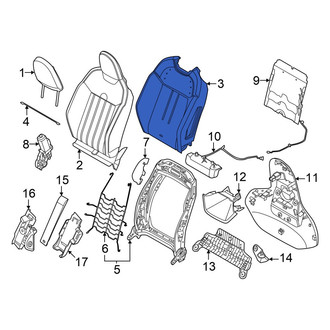 Mini OE - Front Right Seat Back Cushion