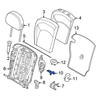 Mini OE - Rear Right Folding Seat Lock Striker