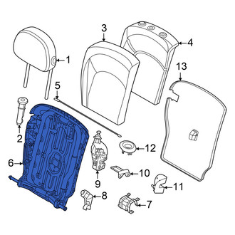 Mini OE - Rear Left Seat Back Frame