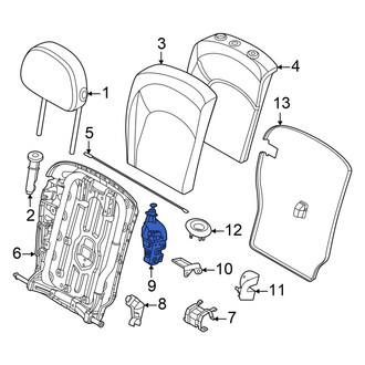 Mini OE - Rear Right Folding Seat Latch