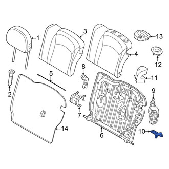 Mini OE - Rear Left Folding Seat Lock Striker
