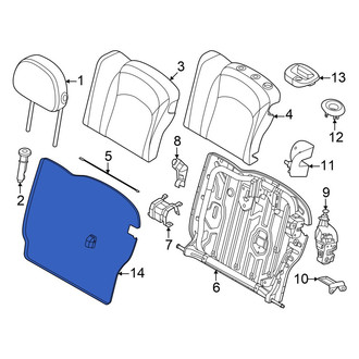 Mini OE - Rear Left Seat Back Panel
