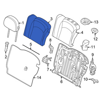 Mini OE - Rear Left Seat Back Cushion Cover