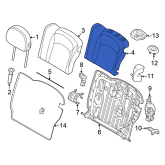 Mini OE - Front Left Seat Back Cushion