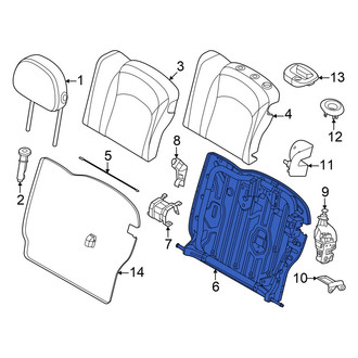 Mini OE - Rear Left Seat Back Frame