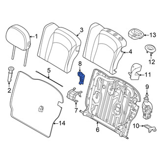 Mini OE - Rear Left Seat Belt Guide