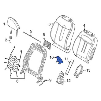Mini OE - Front Right Folding Seat Latch Release Handle Bezel