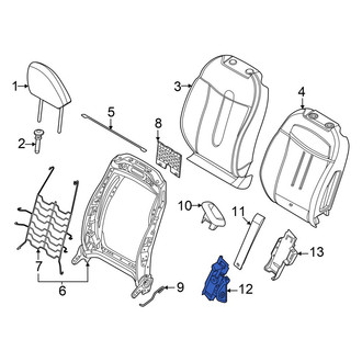 Mini OE - Front Right Folding Seat Latch Release Handle Bracket