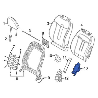 Mini OE - Front Right Folding Seat Latch Release Handle Cap