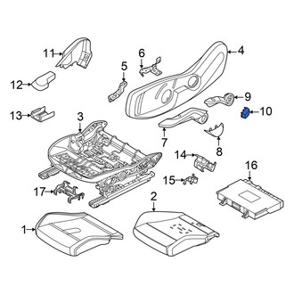 Mini OE - Right Seat Back Recliner Adjustment Handle Cap