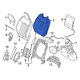 Mini OE - Front Right Seat Back Cushion