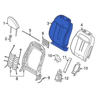 Mini OE - Front Left Seat Back Cushion Cover