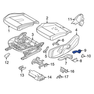 Mini OE - Front Left Seat Back Recliner Adjustment Handle