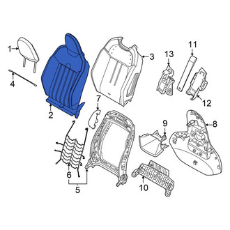 Mini OE - Front Left Seat Back Cushion Cover