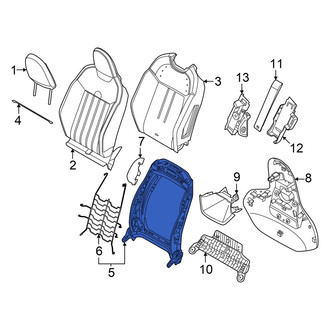 Mini OE - Front Left Seat Back Frame