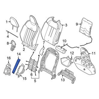 Mini OE - Front Left Folding Seat Latch Release Handle