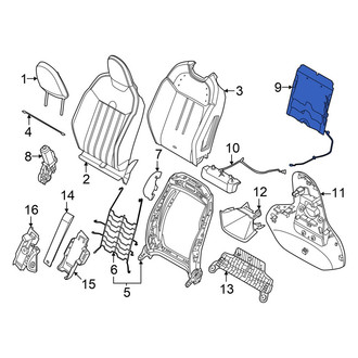 Mini OE - Front Right Seat Lumbar Support Cushion