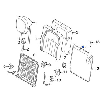 Mini OE - Rear Right Seat Back Panel Cap