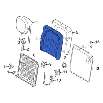 Mini OE - Rear Left Seat Back Cushion Cover