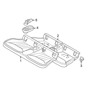 Mini OE - Seats & Tracks - Rear Seat Components (Seat Cushion), (Convertible)