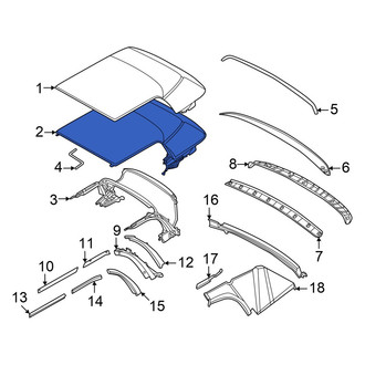 Mini OE - Convertible Top Tonneau Cover