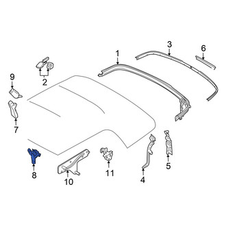 Mini OE - Left Convertible Top Mounting Plate