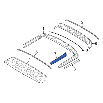 Mini OE - Left Inner Convertible Top Stowage Compartment Trim Panel