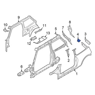 Mini OE - Left Outer Body C-Pillar Reinforcement