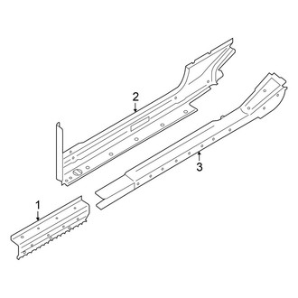 Mini OE - Pillars, Rocker & Floor - Rocker Panel (Hardtop), (Base / John Cooper Works / S 2 Doors Hatchback)