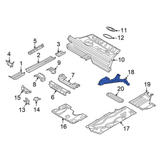 Mini OE - Rear Right Floor Pan Splash Shield