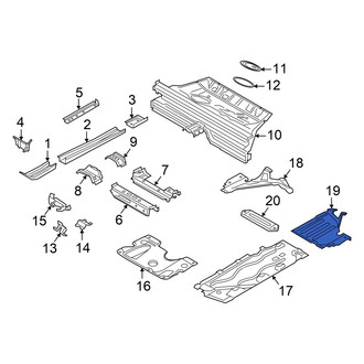Mini OE - Rear Left Floor Pan Splash Shield