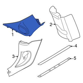 Mini OE - Left Body A-Pillar Trim Panel