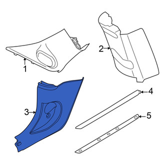Mini OE - Right Kick Panel Trim