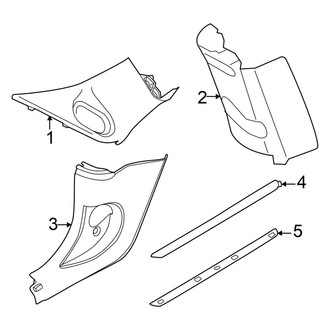 Mini OE - Pillars, Rocker & Floor - Interior Trim (Hardtop), (Base / John Cooper Works / S 2 Doors Hatchback)