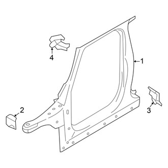 Mini OE - Pillars, Rocker & Floor - Hinge Pillar (Hard Top), (Base / S 4 Doors)