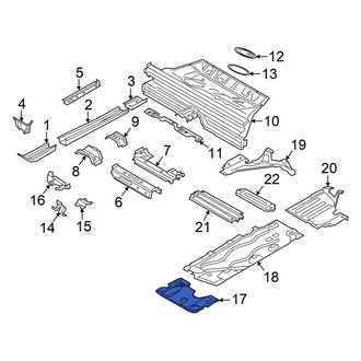 Mini OE - Front Floor Pan Splash Shield