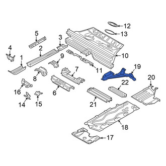 Mini OE - Rear Right Floor Pan Splash Shield