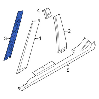 Mini OE - Left Windshield Molding Bracket