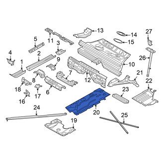 Mini OE - Center Left Floor Pan Splash Shield