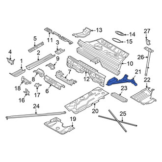 Mini OE - Rear Right Floor Pan Splash Shield