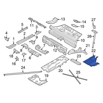Mini OE - Rear Left Floor Pan Splash Shield