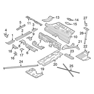 Mini OE - Pillars, Rocker & Floor - Floor & Rails (Convertible)