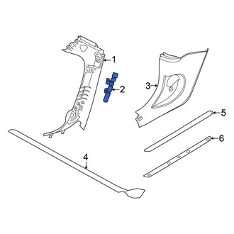 Mini OE - Left Body A-Pillar Baffle Plate
