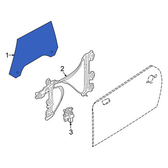 Mini OE - Front Left Door Glass