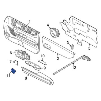 Mini OE - Front Left Door Switch Trim Panel