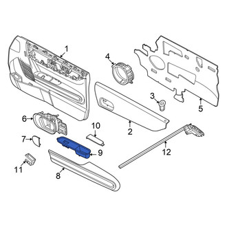 Mini OE - Front Right Door Switch Trim Panel