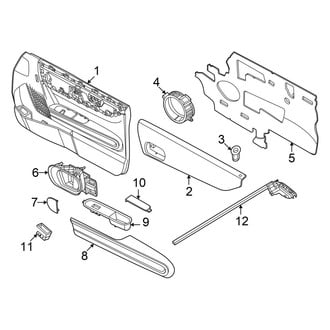 Mini OE - Door - Interior Trim (Trim Panel & Components), (Base / John Cooper Works / S 2 Doors Hatchback)