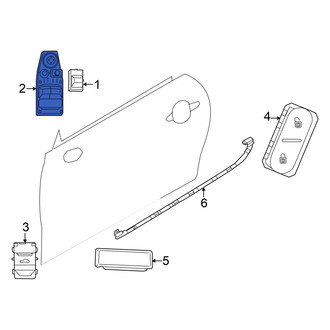 Mini OE - Front Right Door Window Switch