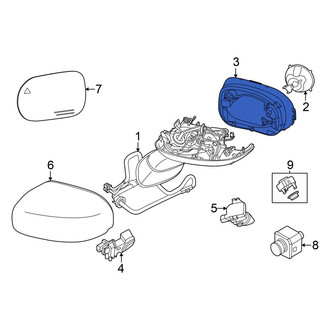 Mini OE - Front Left Door Mirror Trim Ring
